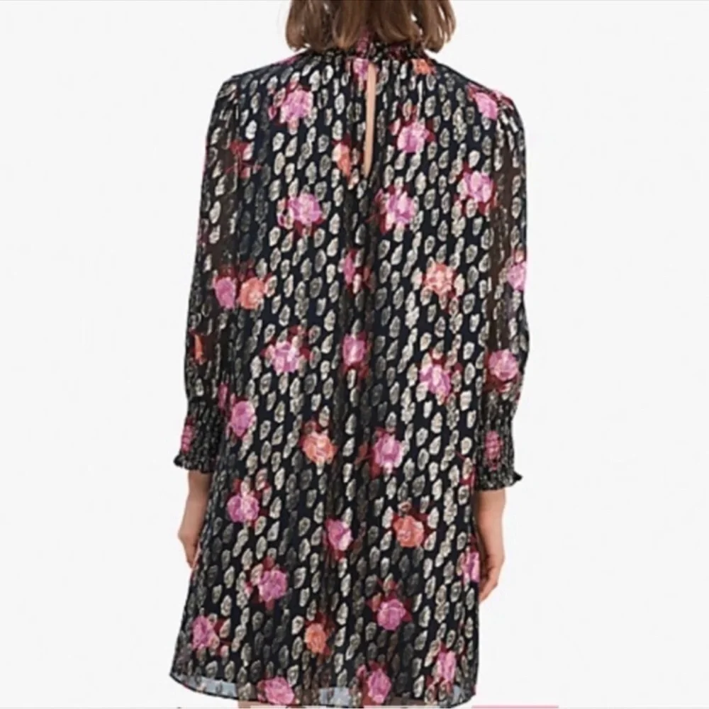 NWOT Kate spade Rose Garden Smocked Shift Dress